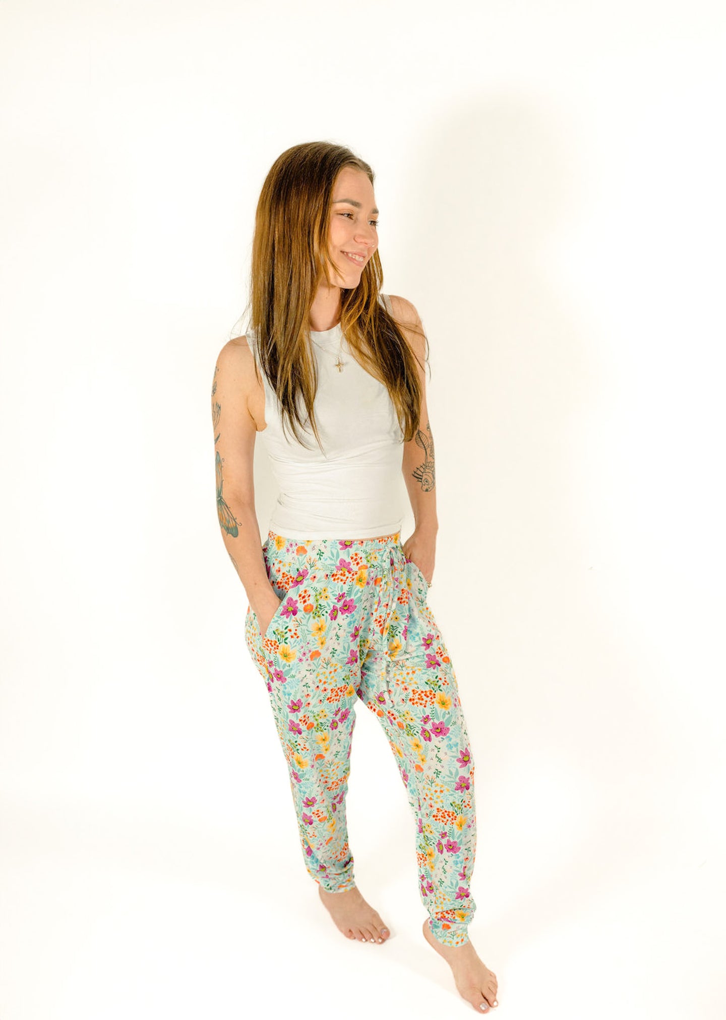 Garden Daydream Ribbed Bamboo Joggers